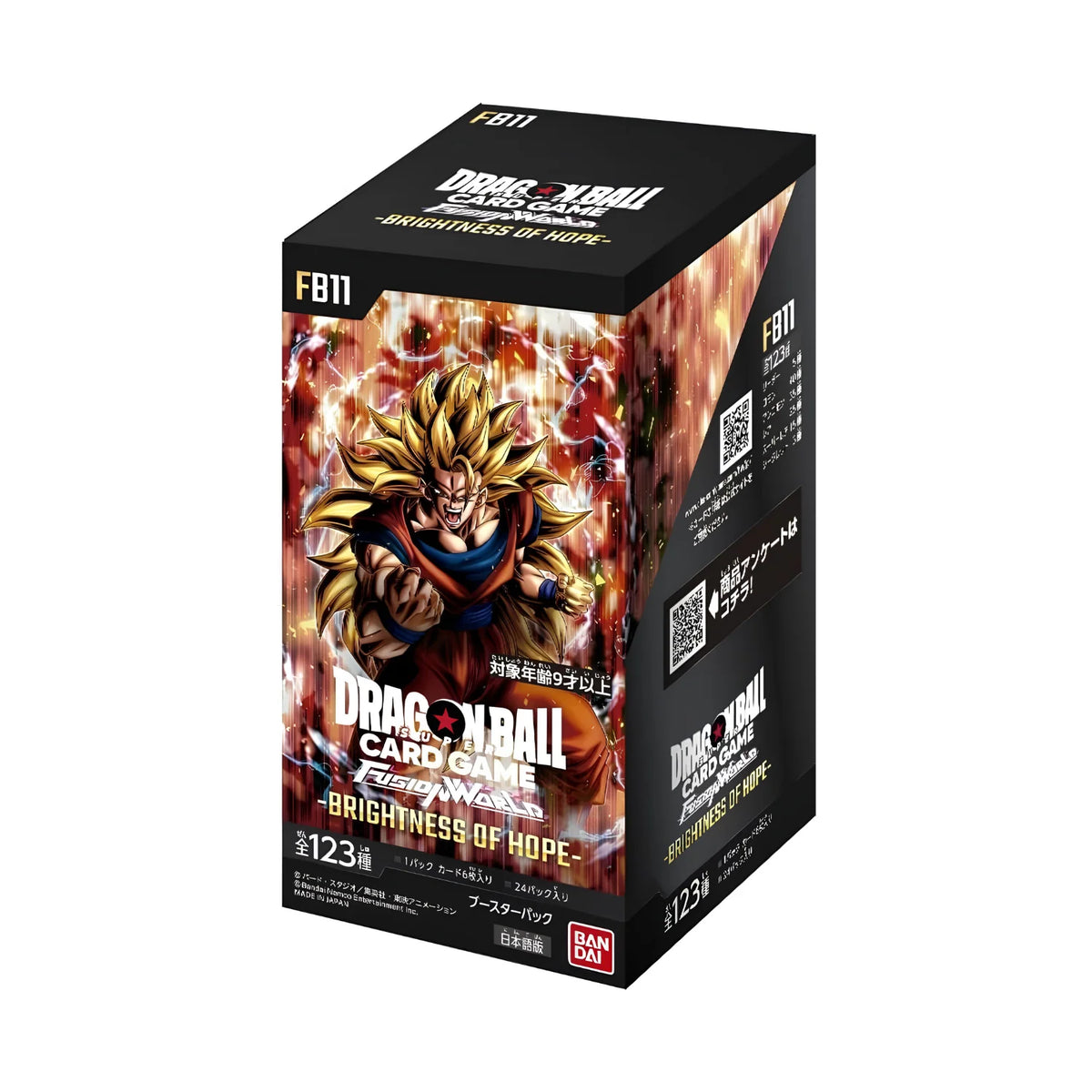 Dragon Ball Fusion World FB11 Brightness of Hope Booster Box 24 Bustine JP